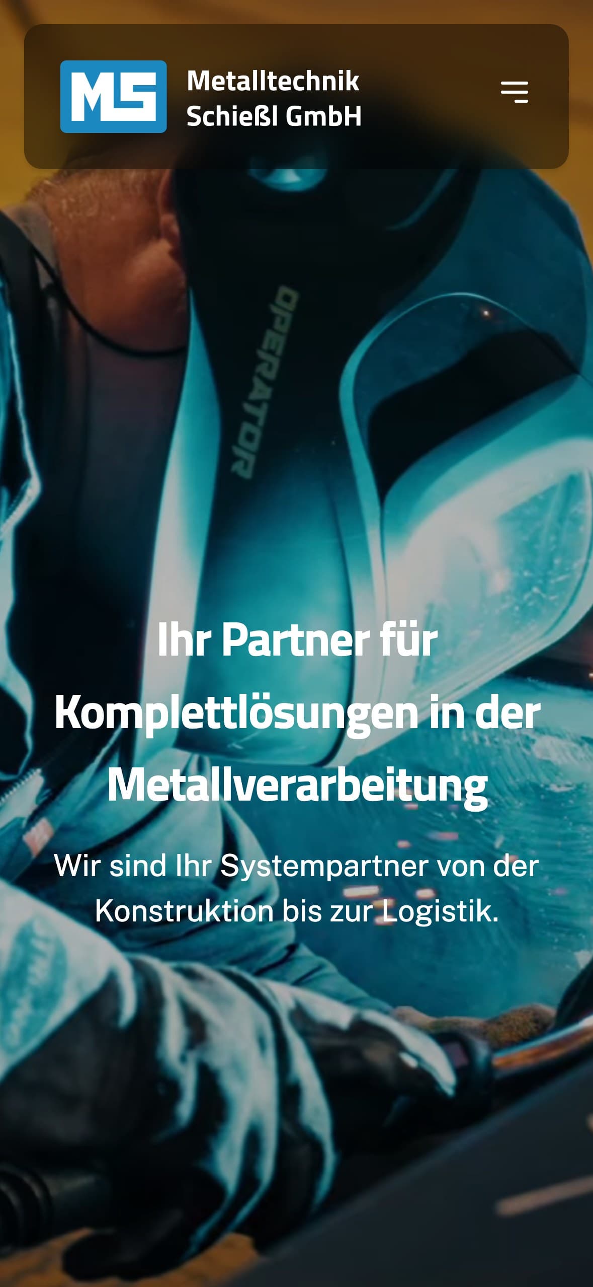 Startseite auf dem Telefon